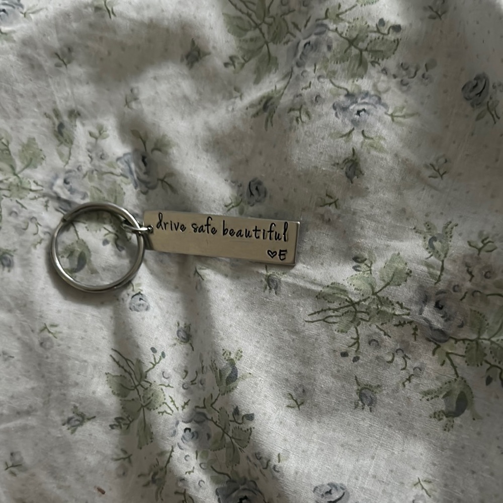 Silver Keychain with Engraving